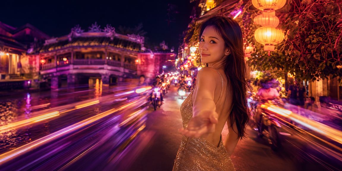 Không khí giải trí sôi động tại chợ đêm Hội An với ánh đèn lồng rực rỡ